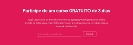 Participe De Um Curso Gratuito De 3 Dias - Layout Múltiplo