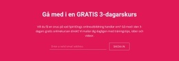 Gratis Webbdesign För Gå Med I En Gratis 3-Dagarskurs