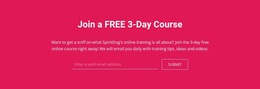 Join A Free 3-Day Course - Free Template