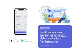 Otellerde, Uçuşlarda Özel Fırsatlar Için Duyarlı HTML