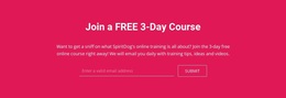 Free Web Design For Join A Free 3-Day Course