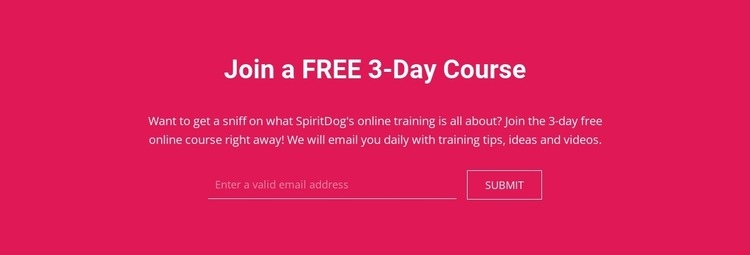 Join a free 3-day course Wysiwyg Editor Html 