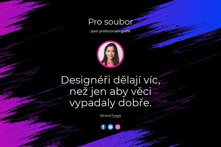 Profesionální design webových stránek Webový design