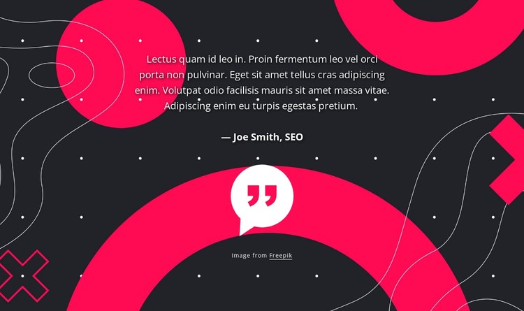Testimonial on abstract background CSS Template
