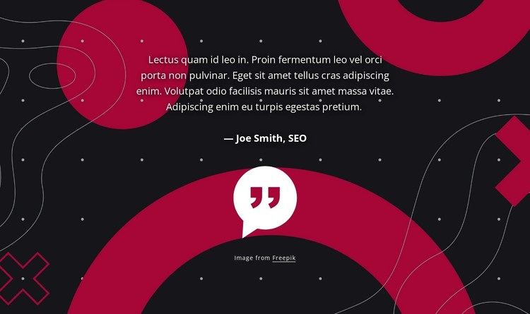 Testimonial on abstract background CSS Template