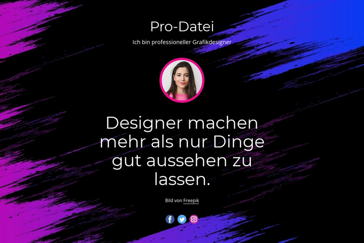 Professionelles Website-Design Website-Vorlage