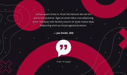 Testimonio Sobre Fondo Abstracto: Plantilla Joomla Definitiva