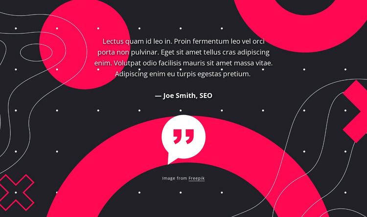 Testimonial on abstract background HTML5 Template