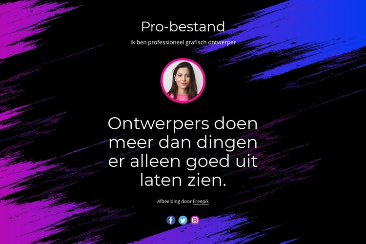 Professioneel websiteontwerp HTML-sjabloon