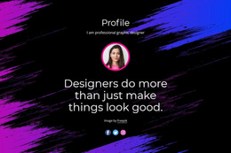 Professional Website Design - Personal Website Template