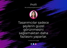 Profesyonel Web Sitesi Tasarımı Tam Genişlikte Şablon