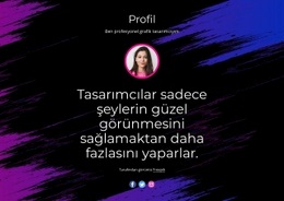 Profesyonel Web Sitesi Tasarımı - Kişisel Web Sitesi Şablonu