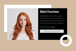 Pazarlama Danışmanları HTML CSS Web Sitesi Şablonu