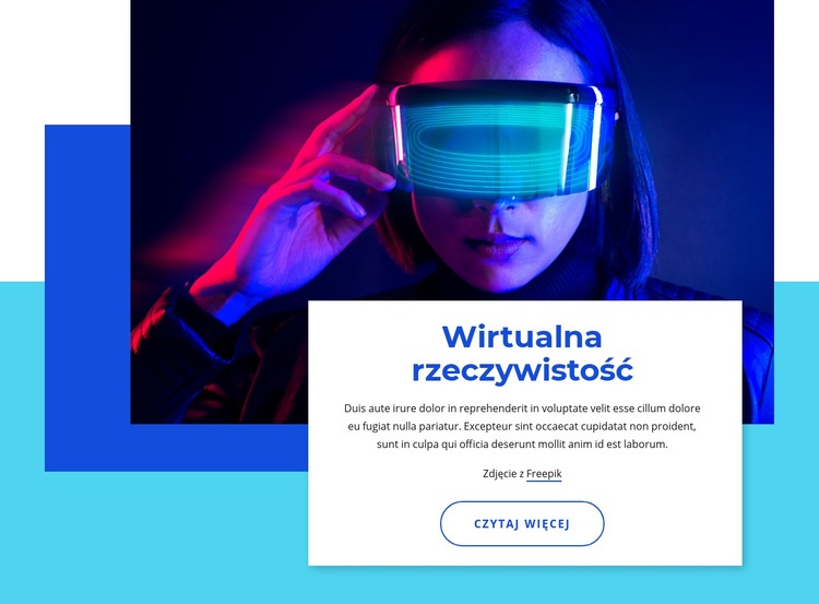 Wirtualna rzeczywistość 2021 Szablony do tworzenia witryn internetowych