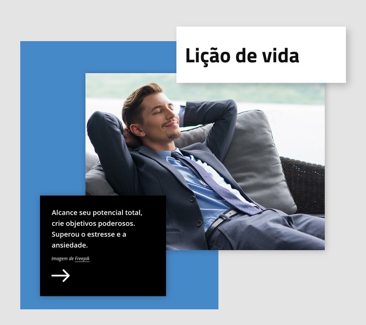 Crie metas poderosas Landing Page