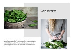 Top Zöld Étkezési Tippek - HTML Oldalsablon