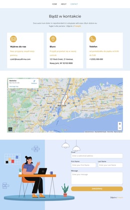 Szczegóły Dotyczące Biura - Responsywny Szablon Strony Internetowej