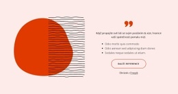 Webová Stránka Pro Textimonials S Abstraktními Tvary