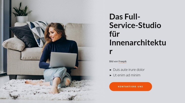 Wir kreieren exklusives und individuelles Interior Design Joomla Vorlage