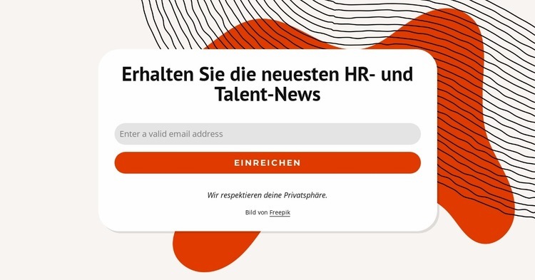 Erhalten Sie die neuesten Nachrichten Website design