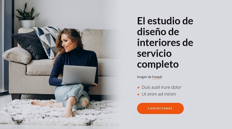 Creamos interiorismo exclusivo y personalizado Creador de sitios web HTML