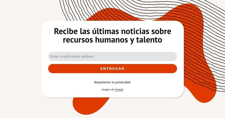 Recibe las últimas noticias Plantillas de creación de sitios web