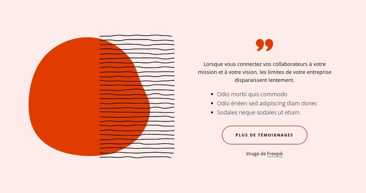 Textes avec des formes abstraites Modèle CSS