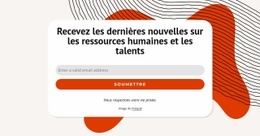 Recevez Les Dernières Nouvelles : Modèle De Site Web D'Une Seule Page