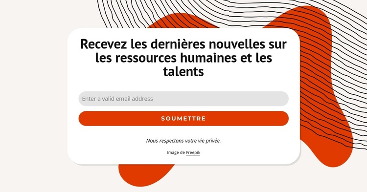 Recevez les dernières nouvelles Thème WordPress