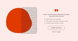 Textimonials Absztrakt Formákkal - Céloldal Sablon