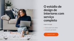 Criamos Design De Interiores Exclusivo E Personalizado - Tema WordPress Responsivo