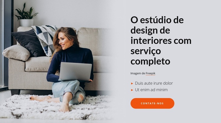 Criamos design de interiores exclusivo e personalizado Tema WordPress