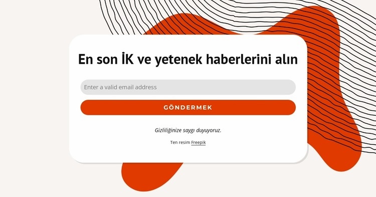 En son haberleri alın HTML5 Şablonu