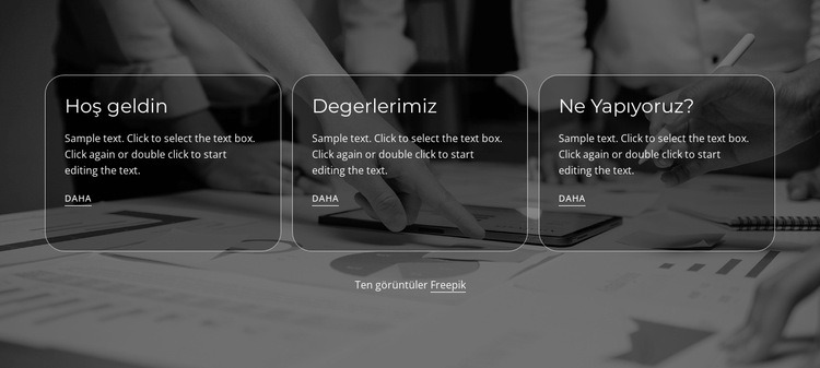 hakkımızda bilgi Web Sitesi Mockup'ı