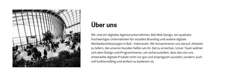 Über Präsentation Website-Modell