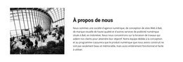 Page HTML Pour À Propos De La Présentation