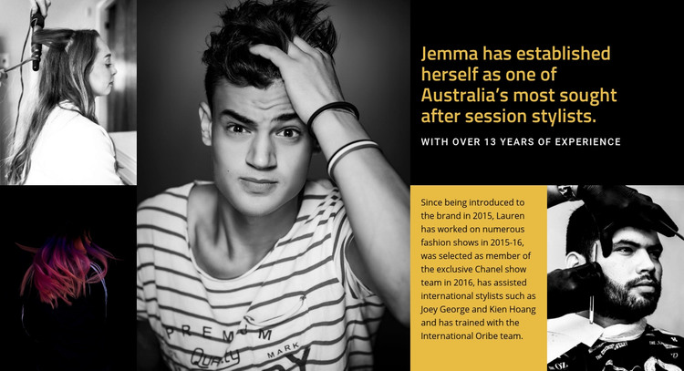 Jemma's Studio Homepage Design