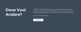 Testo Dove Vuoi Andare - Bellissimo Design Del Sito Web