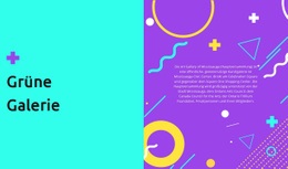 Grüne Galerie - Leere HTML5-Vorlage
