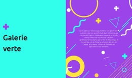 Galerie Verte - Modèle D'Une Page