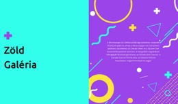 Zöld Galéria - Személyes Webhelysablonok