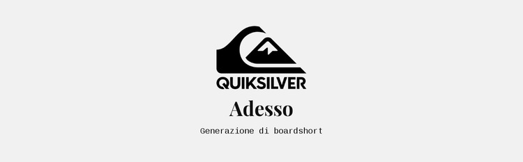 Logo, intestazione e testo Modello di sito Web