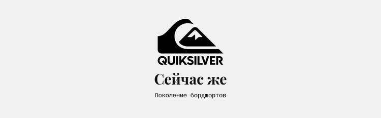 Логотип, заголовок и текст Дизайн сайта