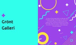 Grönt Galleri - HTML- Och CSS-Mall