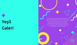 Yeşil Galeri - Modern Site Tasarımı
