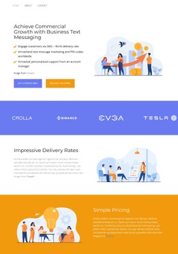 Reliability & Quality Single Page Template