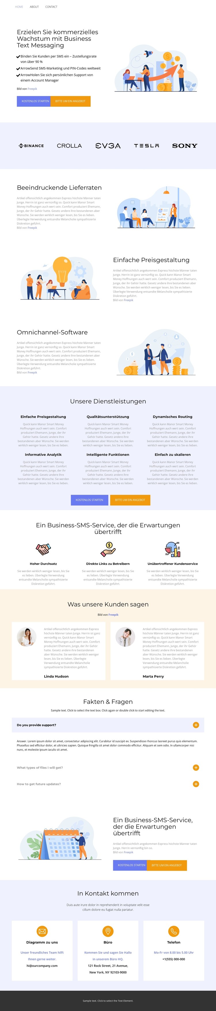 Zuverlässigkeit und Qualität CSS-Vorlage