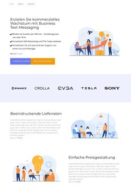 Zuverlässigkeit Und Qualität - Design Für Eine Seite