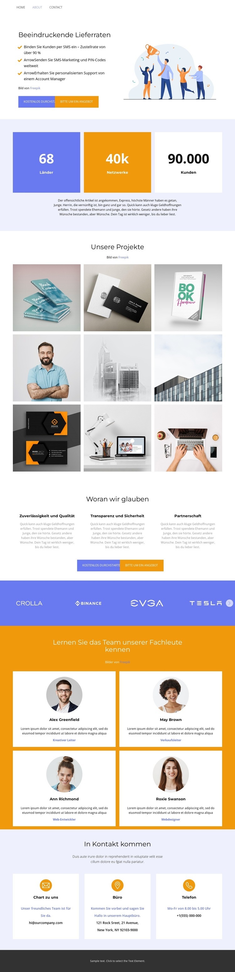 Bewertung im Feld HTML Website Builder