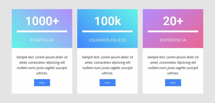 Contadores de números con degradado Creador de sitios web HTML